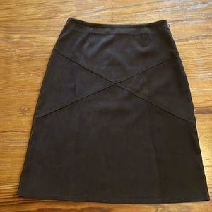 NAFNAF faux suede skirt in brown